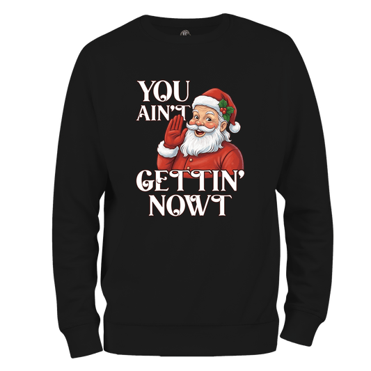 Gettin Nowt Christmas Jumper by Lion Legion 