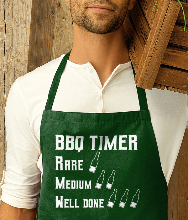 BBQ Timer Premier Cotton Apron