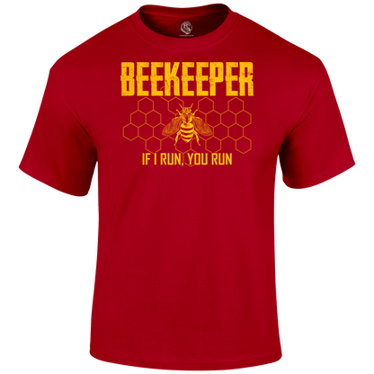 Funny T Shirt Beekeeper Running
