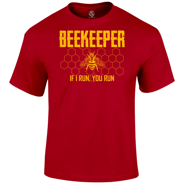 Funny T Shirt Beekeeper Running