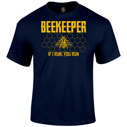 Funny T Shirt Beekeeper Running