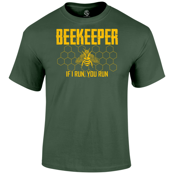 Funny T Shirt Beekeeper Running