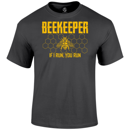 Funny T Shirt Beekeeper Running