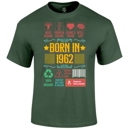 Born In 1962 T Shirt
