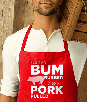 Funny Apron Bum Rubbed Premier Cotton