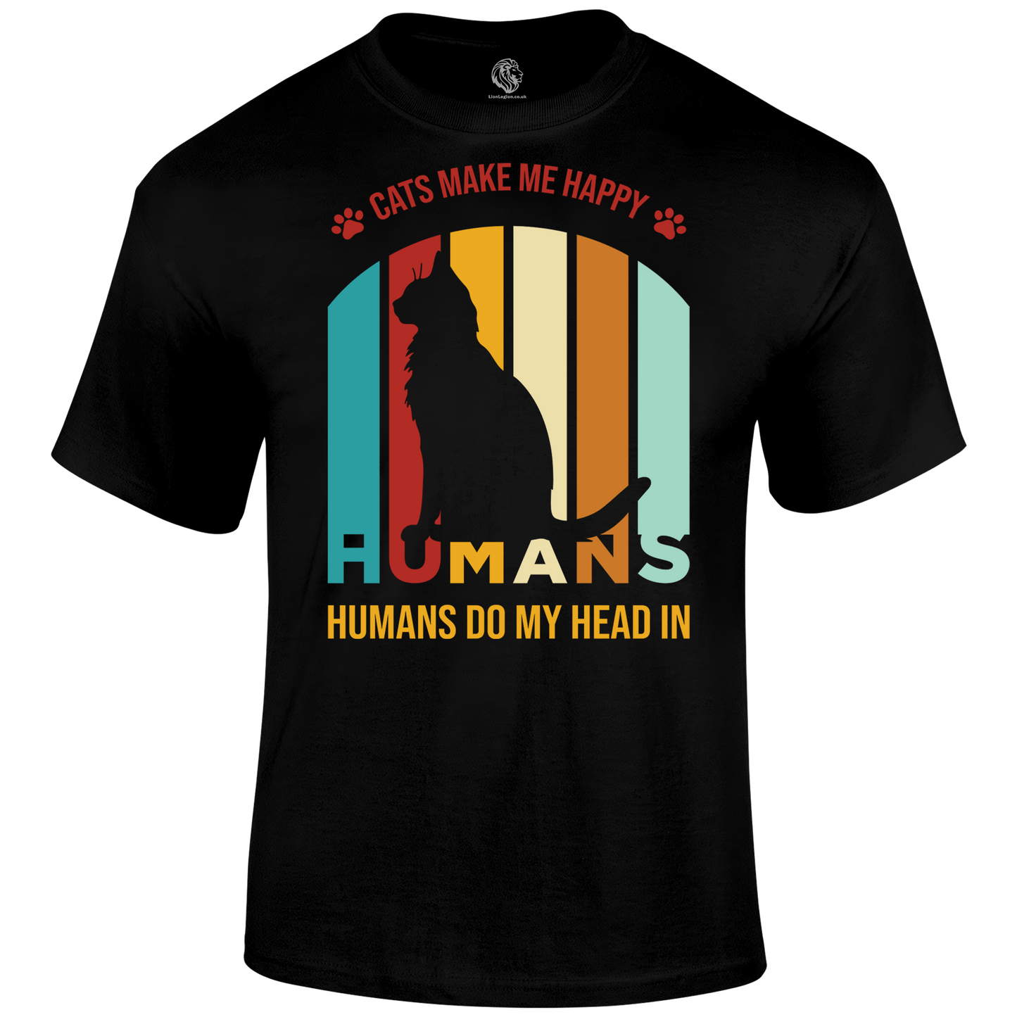 Funny Cat T Shirt Cat Happy Humans