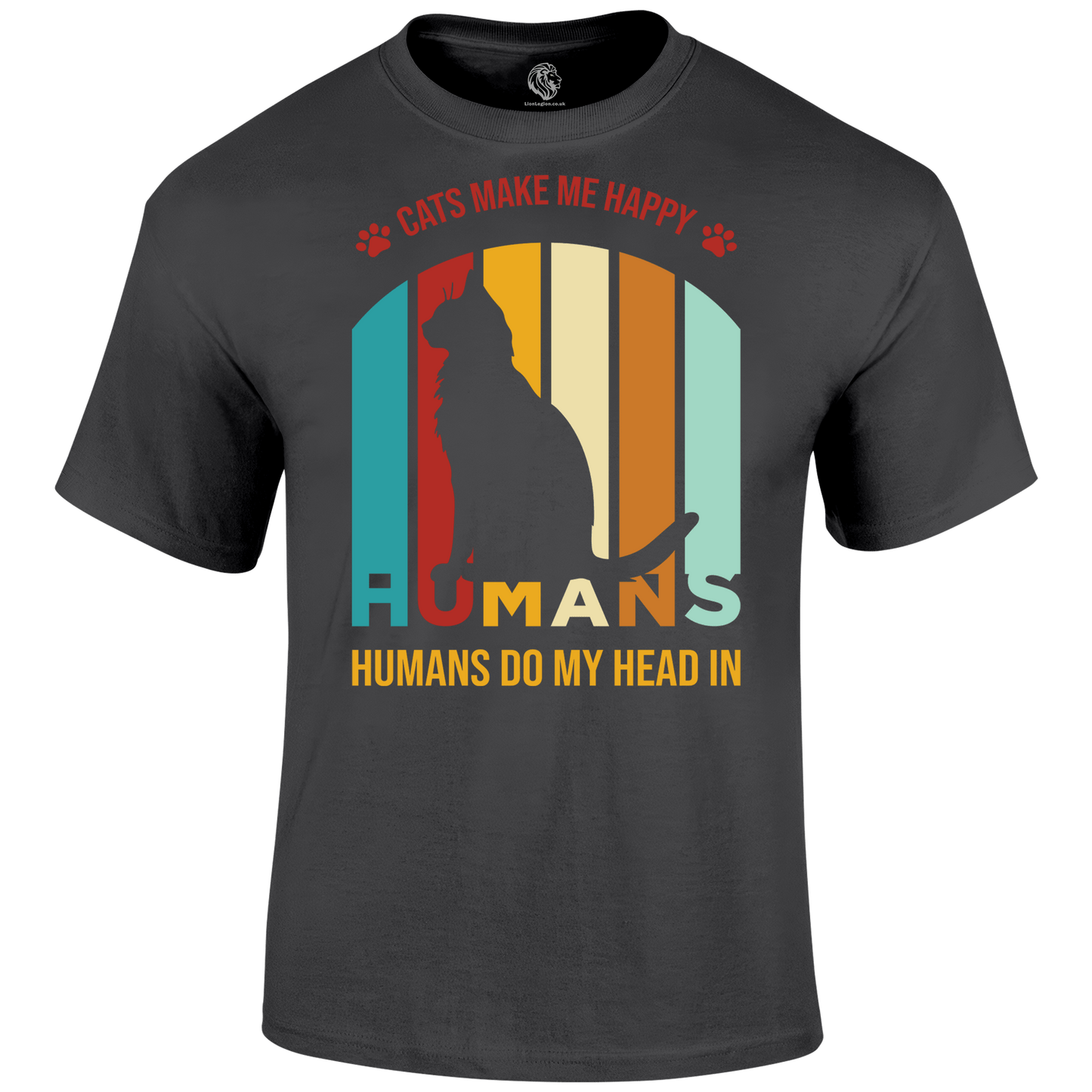 Funny Cat T Shirt Cat Happy Humans