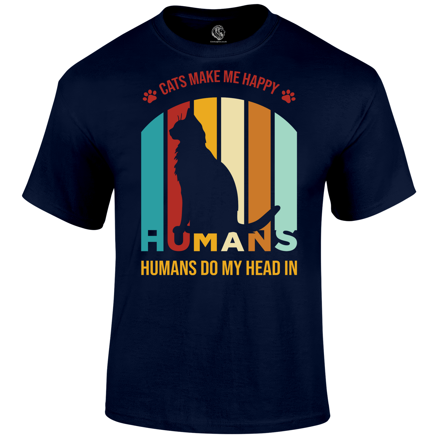 Funny Cat T Shirt Cat Happy Humans