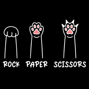 Cat Rock Paper Scissors T Shirt