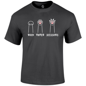 Cat Rock Paper Scissors T Shirt