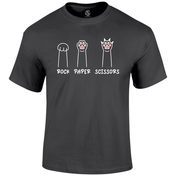 Cat Rock Paper Scissors T Shirt