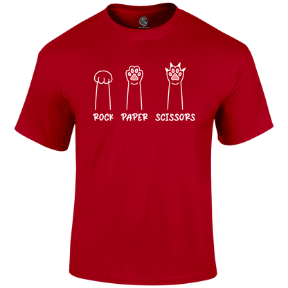 Cat Rock Paper Scissors T Shirt