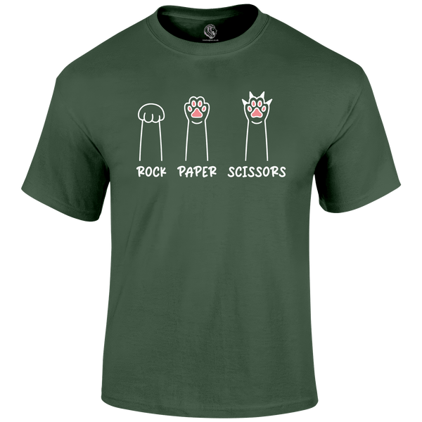 Cat Rock Paper Scissors T Shirt
