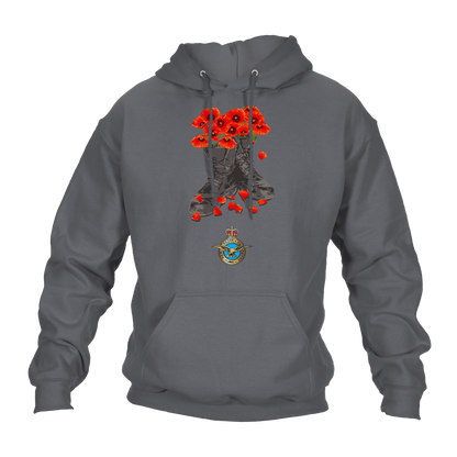 RAF Poppy Boots Hoodie