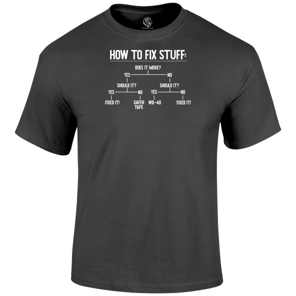 How To Fix Stuff T Shirt by Lion Legion 