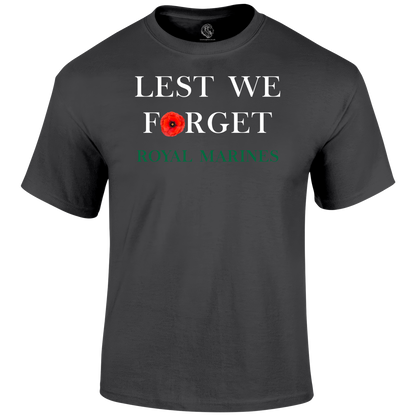 Royal Marines Lest We Forget T Shirt