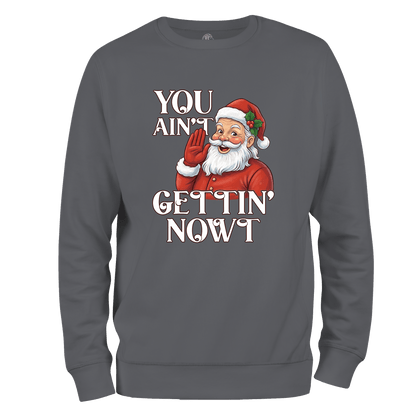 Gettin Nowt Christmas Jumper by Lion Legion 