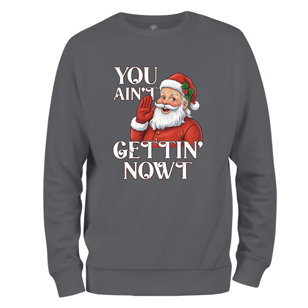 Gettin Nowt Christmas Jumper by Lion Legion 