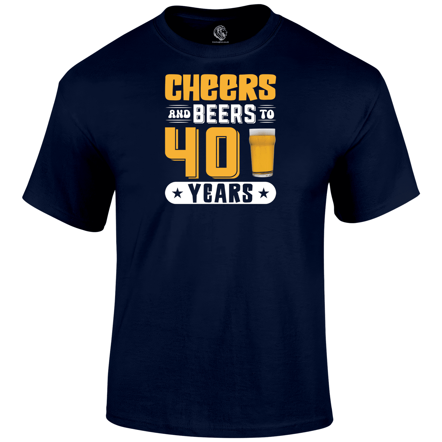 40th Birthday T Shirt Cheers And Beers 40