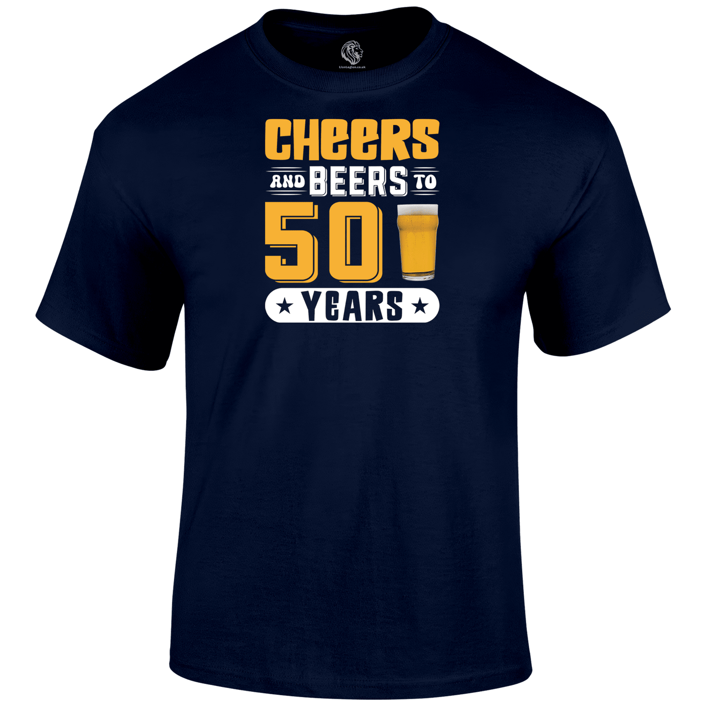 50th birthday t shirt Cheers And Beers 50