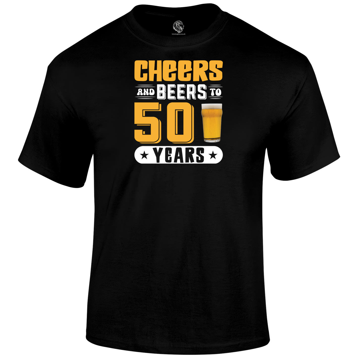 50th birthday t shirt Cheers And Beers 50