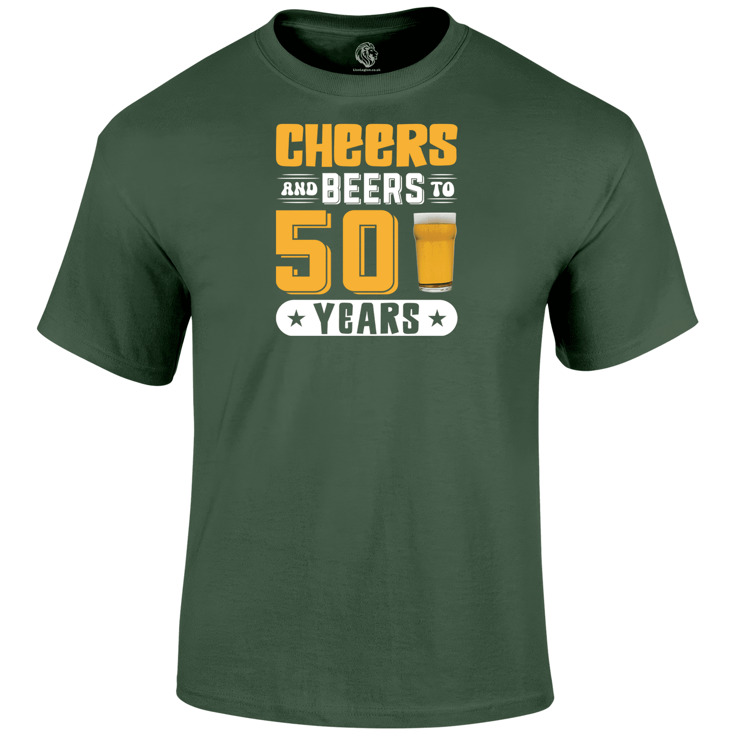 50th birthday t shirt Cheers And Beers 50