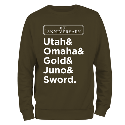 D Day Sweatshirt Beaches 80