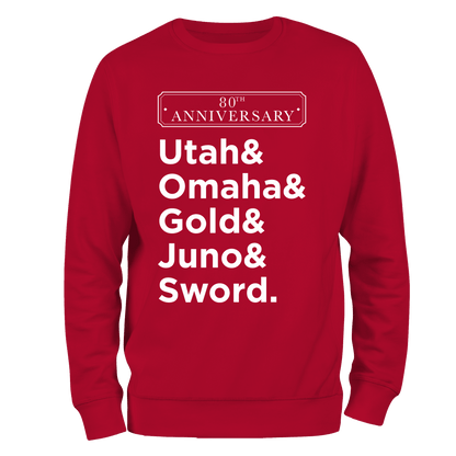 D Day Sweatshirt Beaches 80