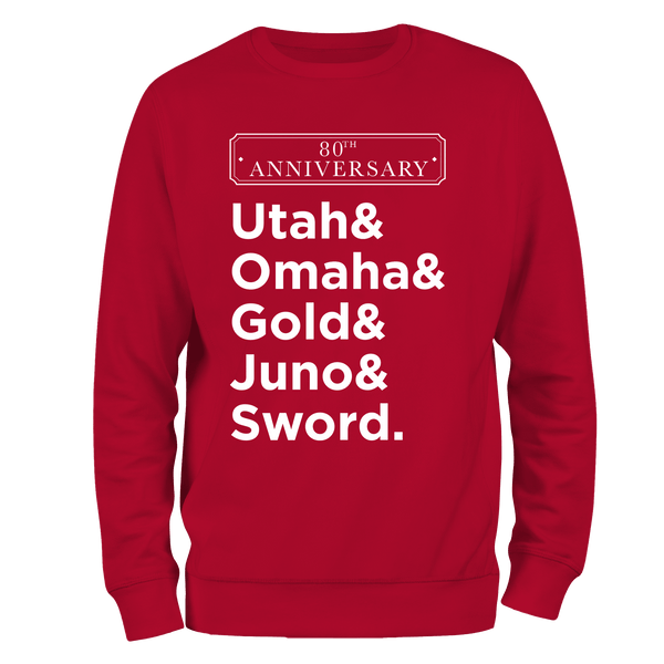D Day Sweatshirt Beaches 80