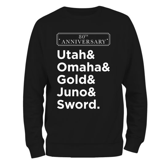 D Day Sweatshirt Beaches 80