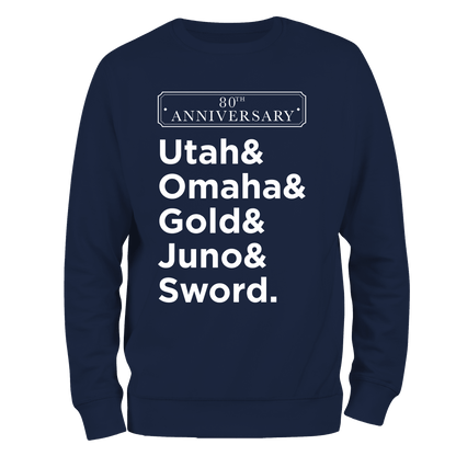 D Day Sweatshirt Beaches 80
