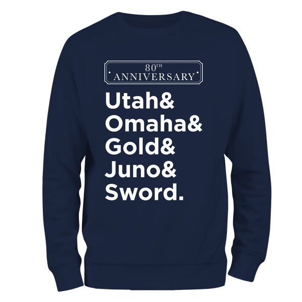 D Day Sweatshirt Beaches 80