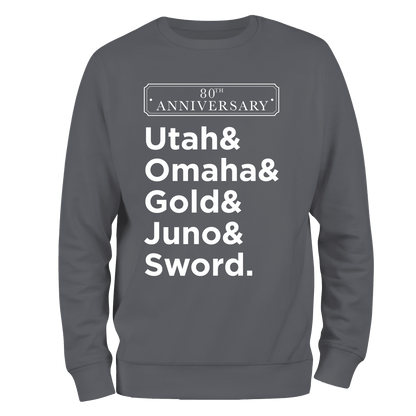D Day Sweatshirt Beaches 80