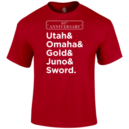 D Day Shirt Beaches 80 T Shirt