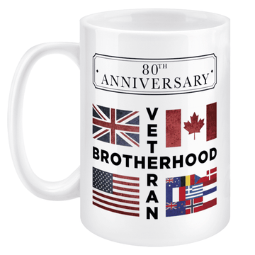 D Day Brotherhood 80 Jumbo Mug
