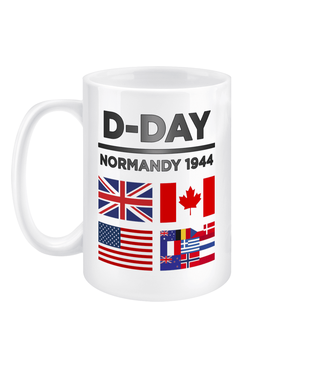 Remembrance Day Mug D Day Flags Jumbo Mug