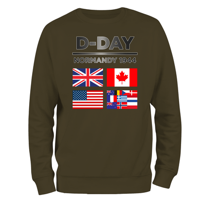 D Day Flags Sweatshirt