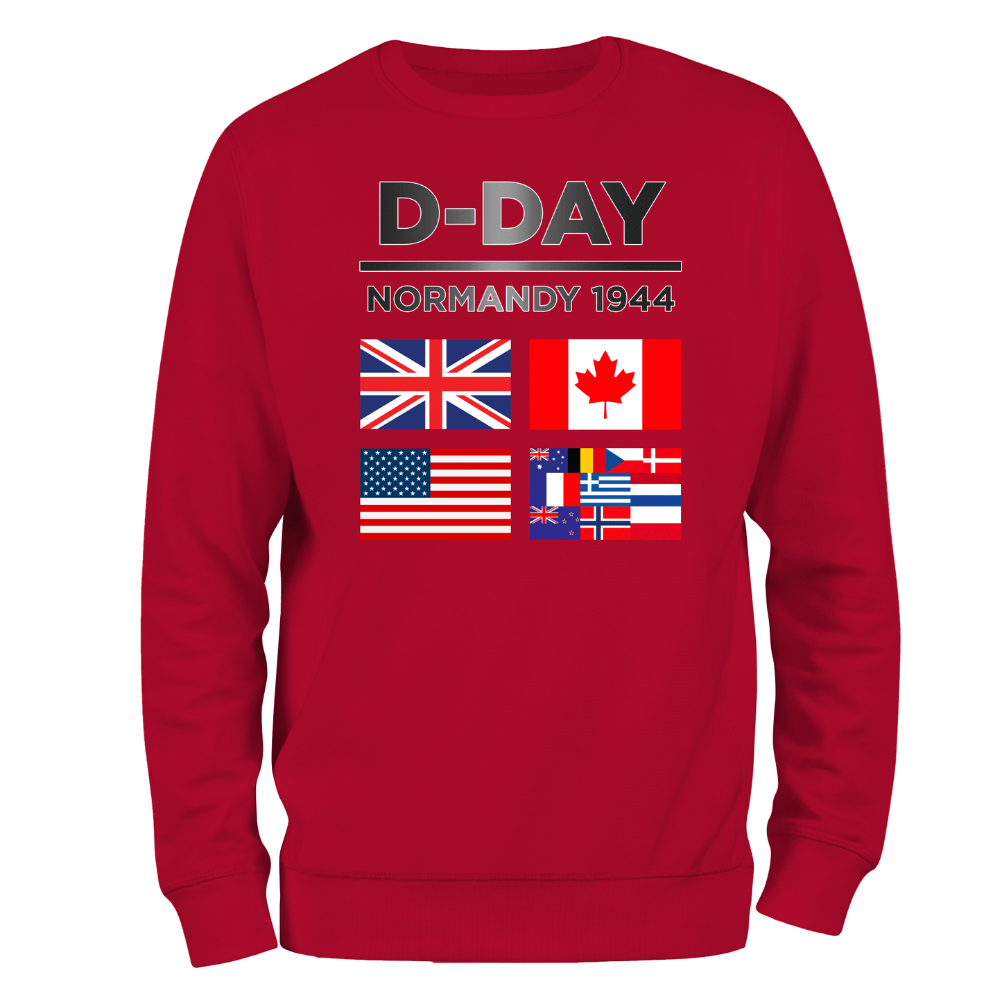 D Day Flags Sweatshirt