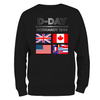 Remembrance Day Sweatshirt D Day Flags