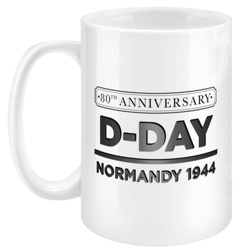 D Day Normandy 1944 80 Jumbo Mug