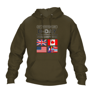 D Day Normandy 1944 Flags 80 Hoodie