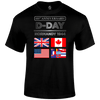D Day T Shirt Normandy 1944 Flags 80