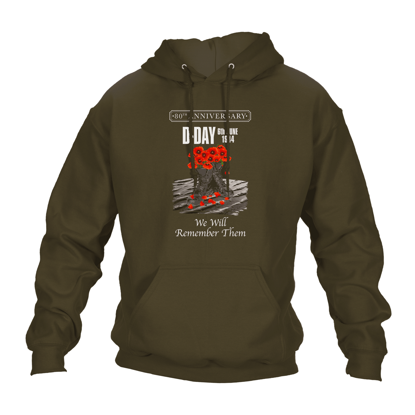 D Day Hoodie Poppy Boots 80
