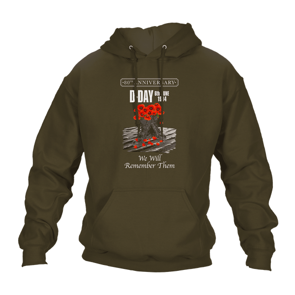 D Day Hoodie Poppy Boots 80