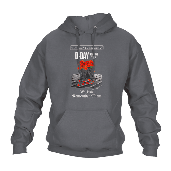 D Day Hoodie Poppy Boots 80