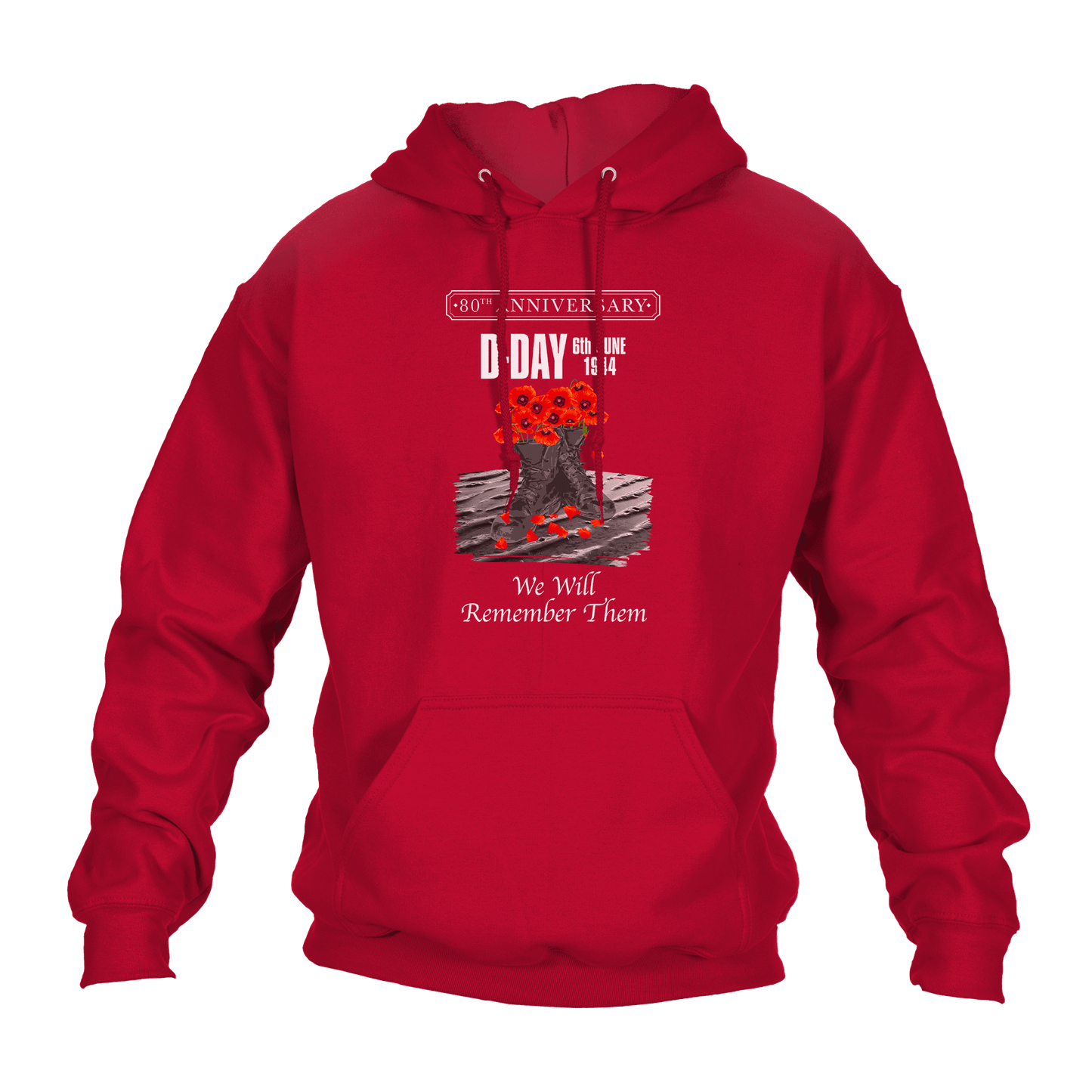 D Day Hoodie Poppy Boots 80