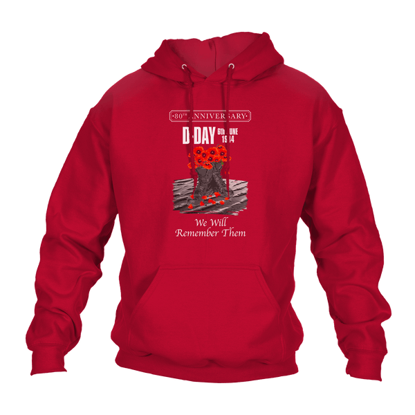 D Day Hoodie Poppy Boots 80