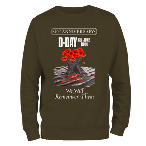 D Day Poppy Boots 80 Sweatshirt