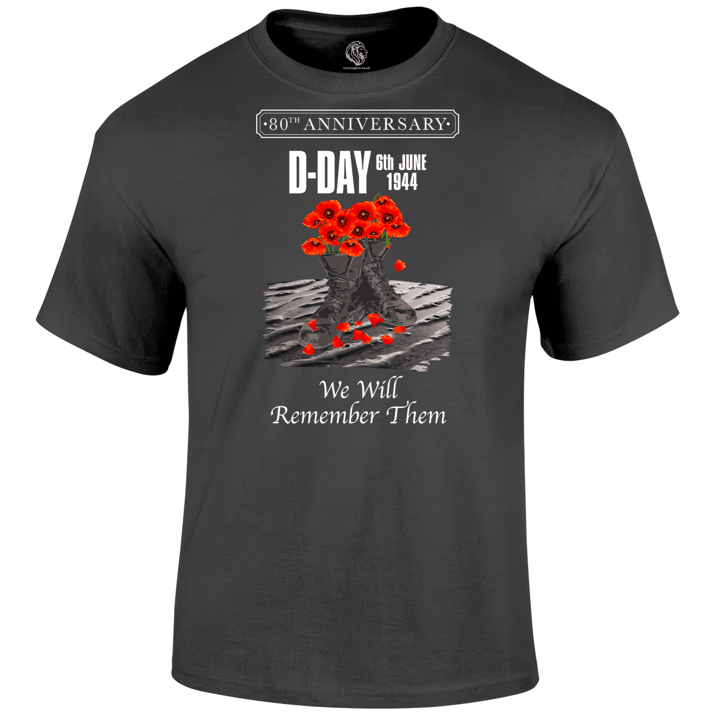 D Day Shirt Poppy Boots 80 Tee
