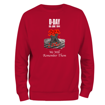 D Day Poppy Boots Sweatshirt